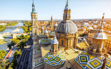 Картинка города сарагоса+ испания панорама