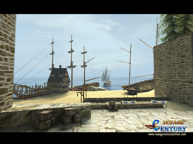 Обои картинки фото видео, игры, пираты, онлайн, voyage, century, online