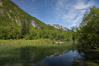 Картинка природа реки озера холмы лето зелень горы деревья озеро