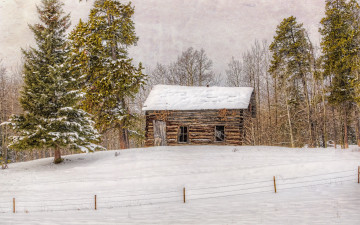 Картинка разное развалины руины металлолом дом зима