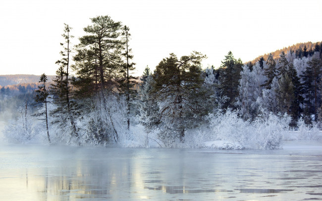Обои картинки фото природа, реки, озера, зима, озеро