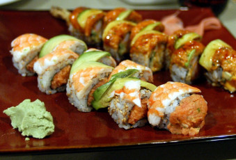 Картинка еда рыба +морепродукты +суши +роллы васаби роллы кухня японская