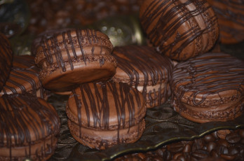 Картинка еда макаруны печенье лакомство