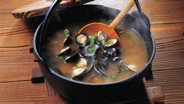 Картинка еда первые+блюда мидии рыбный суп