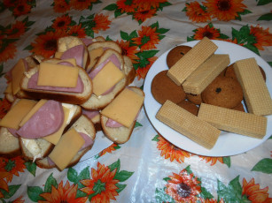 Картинка еда бутерброды +гамбургеры +канапе колбаса хлеб сыр печенье вафли