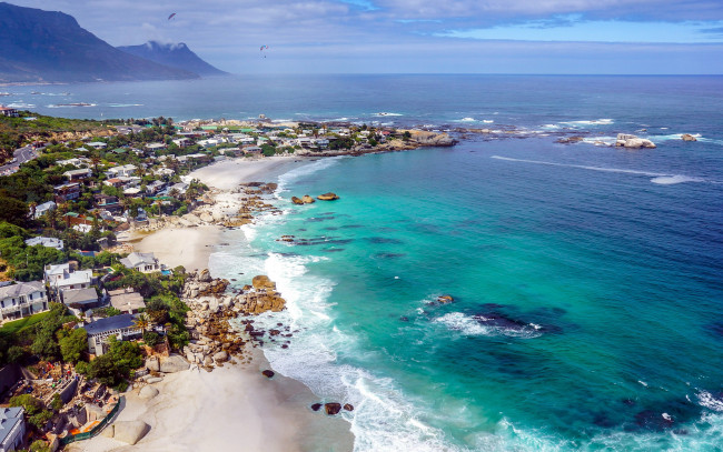 Обои картинки фото города, кейптаун , юар, панорама, побережье