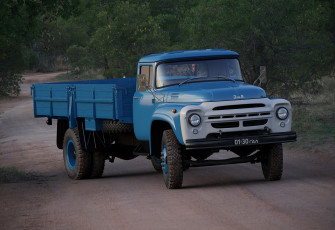 Картинка зил-+130 автомобили зил+грузовики зил- 130 автомобиль грузовик синий ретро