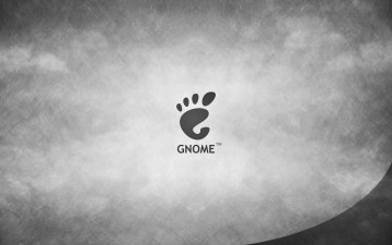обоя компьютеры, gnome, логотип