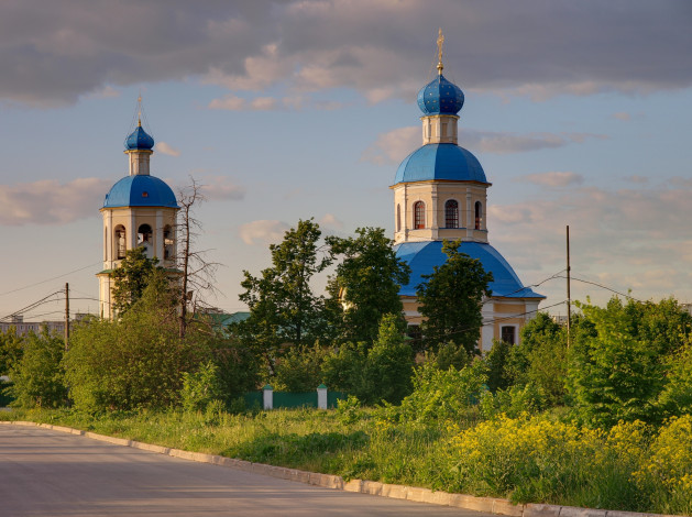 Обои картинки фото города, православные, церкви, монастыри, trees, church, summer