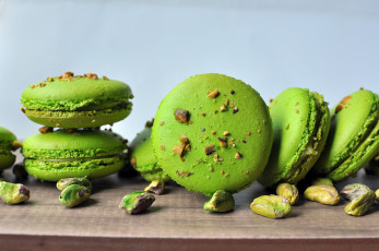 Картинка еда -+макаруны печенье макарун macaron зеленое фисташки орехи сладости десерт