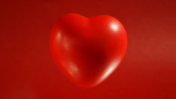Картинка 3д+графика abstract+ абстракции сердце красное
