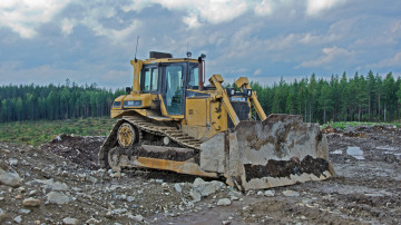 Картинка caterpillar+d6r+bulldozer техника бульдозеры+на+гусенецах мощь ковш бульдозер