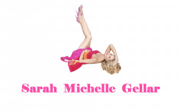 обоя девушки, sarah michelle gellar, полотенце, туфли, сара, мишель, геллар, актриса, блондинка