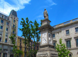 Картинка барселона города барселона+ испания памятник здание