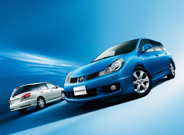 Обои картинки фото автомобили, nissan, datsun, ниссан, белый, синий