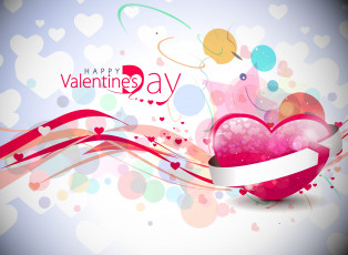 Картинка праздничные день+святого+валентина +сердечки +любовь сердечки круги