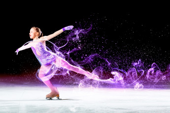 Картинка спорт фигурное+катание девочка костюм выступление лед коньки