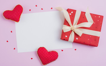 Картинка праздничные день+святого+валентина +сердечки +любовь сердечки коробка подарок