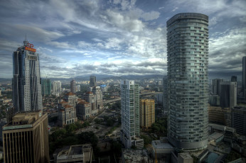 Картинка города куала лумпур малайзия куала-лумпур небоскребы