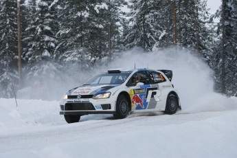 Картинка спорт авторалли снег зима polo wrc rally sebastien ogier julien ingrassia volkswagen