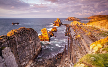обоя spain-cliffs-coast-landscapes, природа, побережье, landscapes, coast