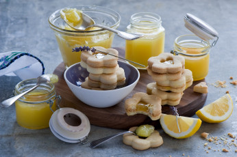 обоя еда, мёд,  варенье,  повидло,  джем, мед, печенье, лимон