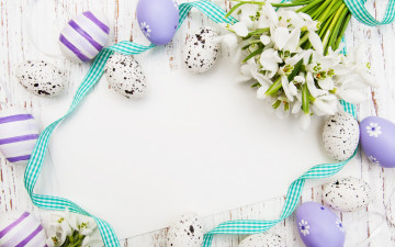 Картинка праздничные пасха eggs easter подснежники яйца flowers spring цветы