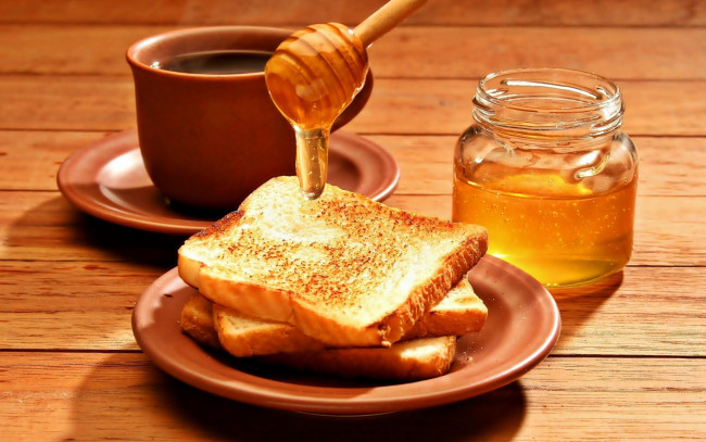 Обои картинки фото еда, мёд,  варенье,  повидло,  джем, гренки, мед