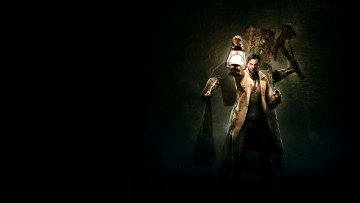 Картинка видео+игры the+evil+within взгляд лампа существо фон мужчина