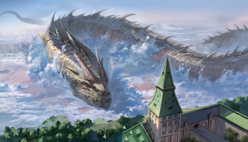 Картинка аниме животные +существа дракон