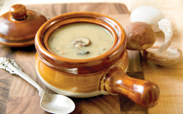 Картинка еда первые+блюда грибной суп