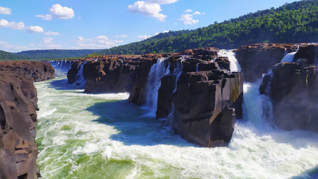 Обои картинки фото yucuma falls, derrubadas, brazil, природа, водопады, yucuma, falls