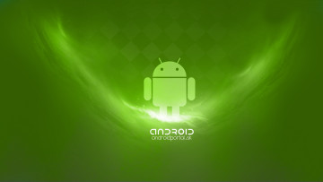 обоя компьютеры, android, зеленый