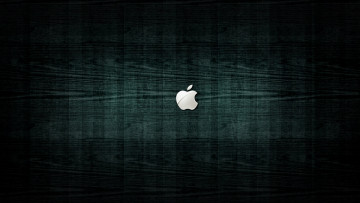 Картинка компьютеры apple логотип темный
