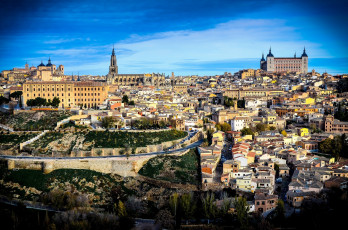 Картинка города толедо испания панорама
