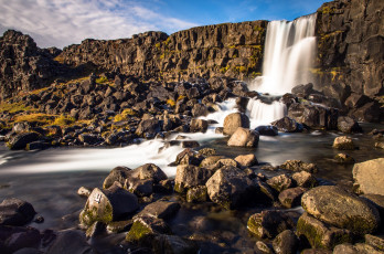 обоя природа, водопады, исландия