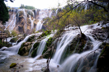 Картинка природа водопады китай