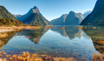 обоя природа, реки, озера, новая, зеландия