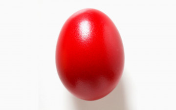 Картинка еда Яйца красное крашеное яйцо