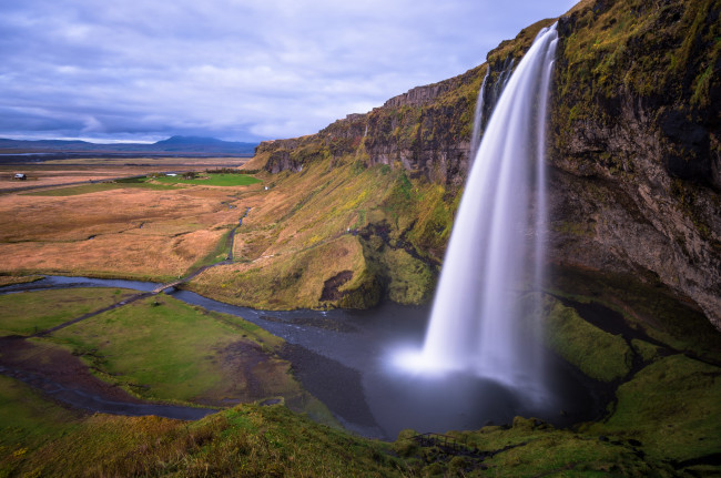 Обои картинки фото природа, водопады, исландия