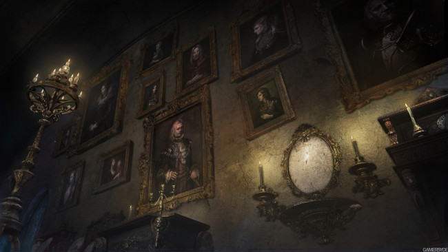 Обои картинки фото видео игры, bloodborne, стена, картины