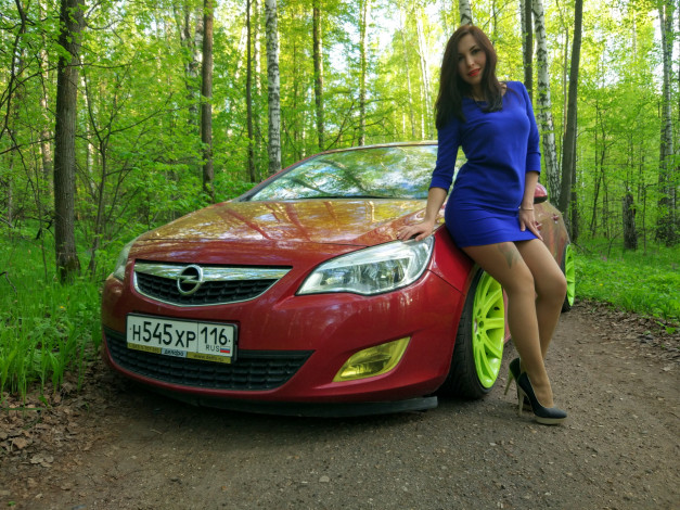 Обои картинки фото автомобили, -авто с девушками, девушки, авто