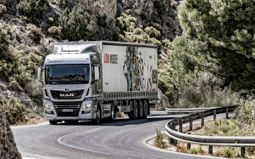 Картинка 2019+man+tgx автомобили man доставка груза новый шоссе грузовик tgx с прицепом грузоперевозки белый