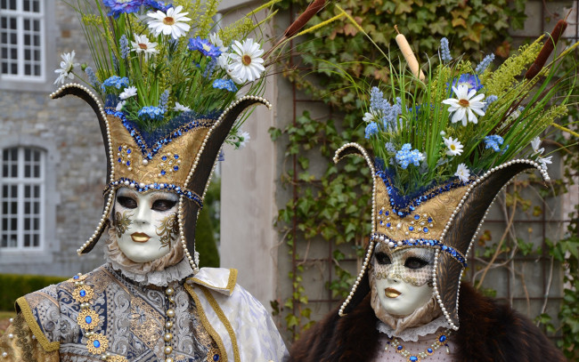 Обои картинки фото разное, маски,  карнавальные костюмы, венецианский, карнавал