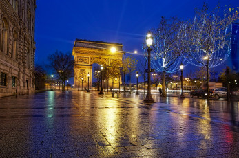 Картинка arc de triomphe paris города париж франция france триумфальная арка