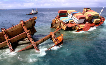 Картинка rena корабли грузовые суда контейнеровоз катастрофа