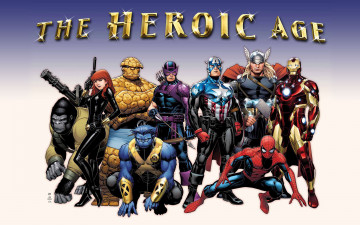 обоя avengers, рисованные, комиксы, мстители, персонажи, герои, комикса