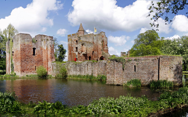 Обои картинки фото нидерланды, brederode, castle, ruin, города, исторические, архитектурные, памятники, руины, замок