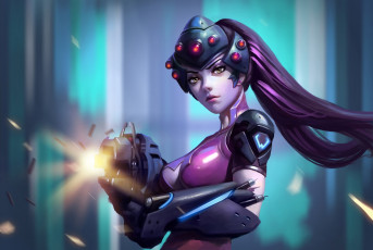 Картинка видео+игры overwatch widowmaker