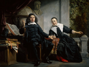 Картинка рисованное живопись печатник из харлема и его жена портрет картина Ян де брай